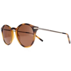Ted Baker Round^Sunglasses TB1632 Ashton 100 Brown Brown Mirrored