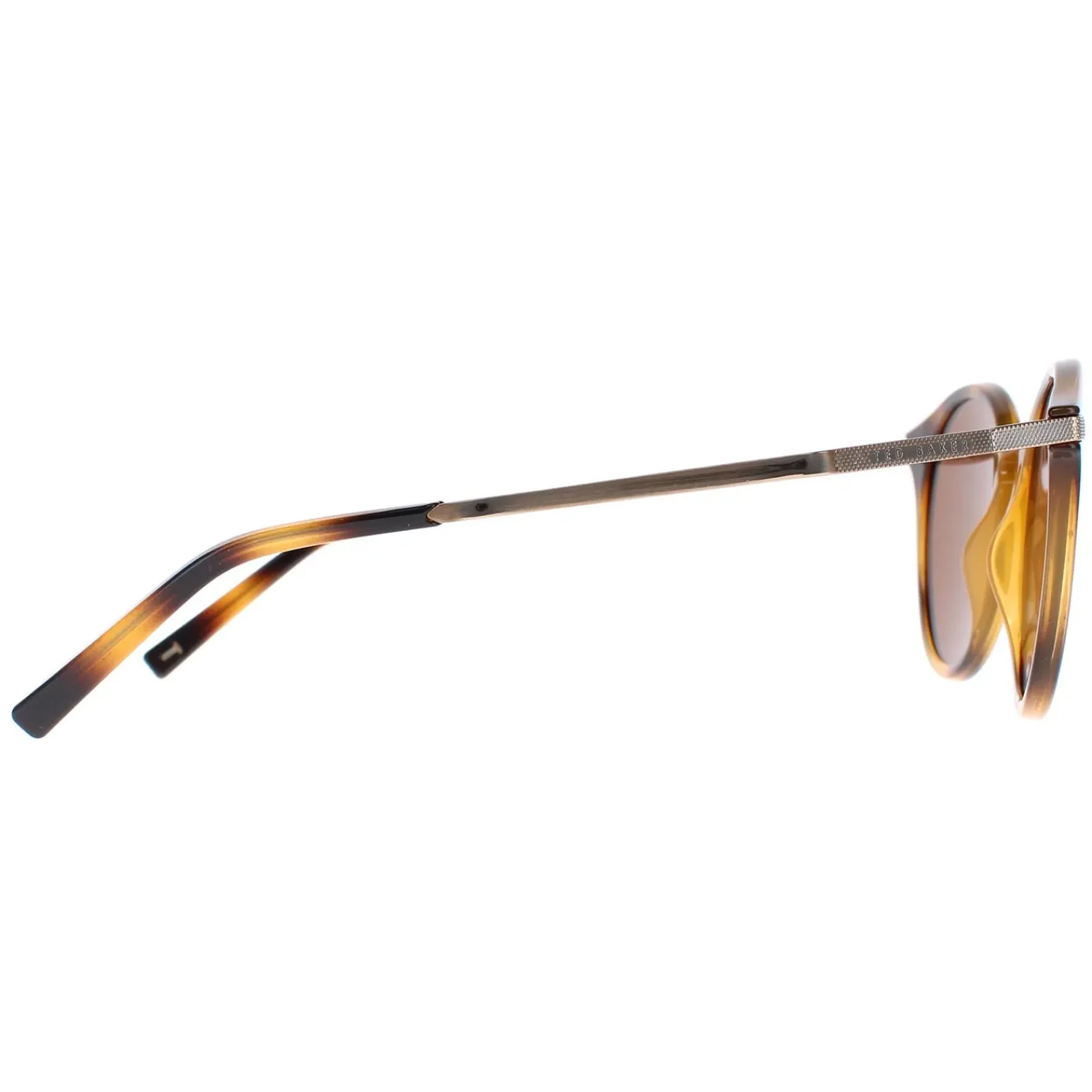 Ted Baker Round^Sunglasses TB1632 Ashton 100 Brown Brown Mirrored