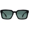 Ted Baker Square^Sunglasses TB1718 Bret 001 Black Green Green