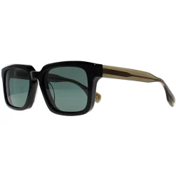 Ted Baker Square^Sunglasses TB1718 Bret 001 Black Green Green