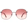 Ted Baker Square|Ted Baker^Sunglasses TB1687 Cyndi 466 Shiny Rose Gold Pink Gradient
