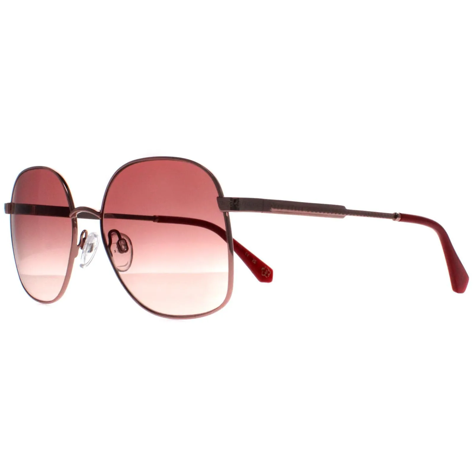 Ted Baker Square|Ted Baker^Sunglasses TB1687 Cyndi 466 Shiny Rose Gold Pink Gradient