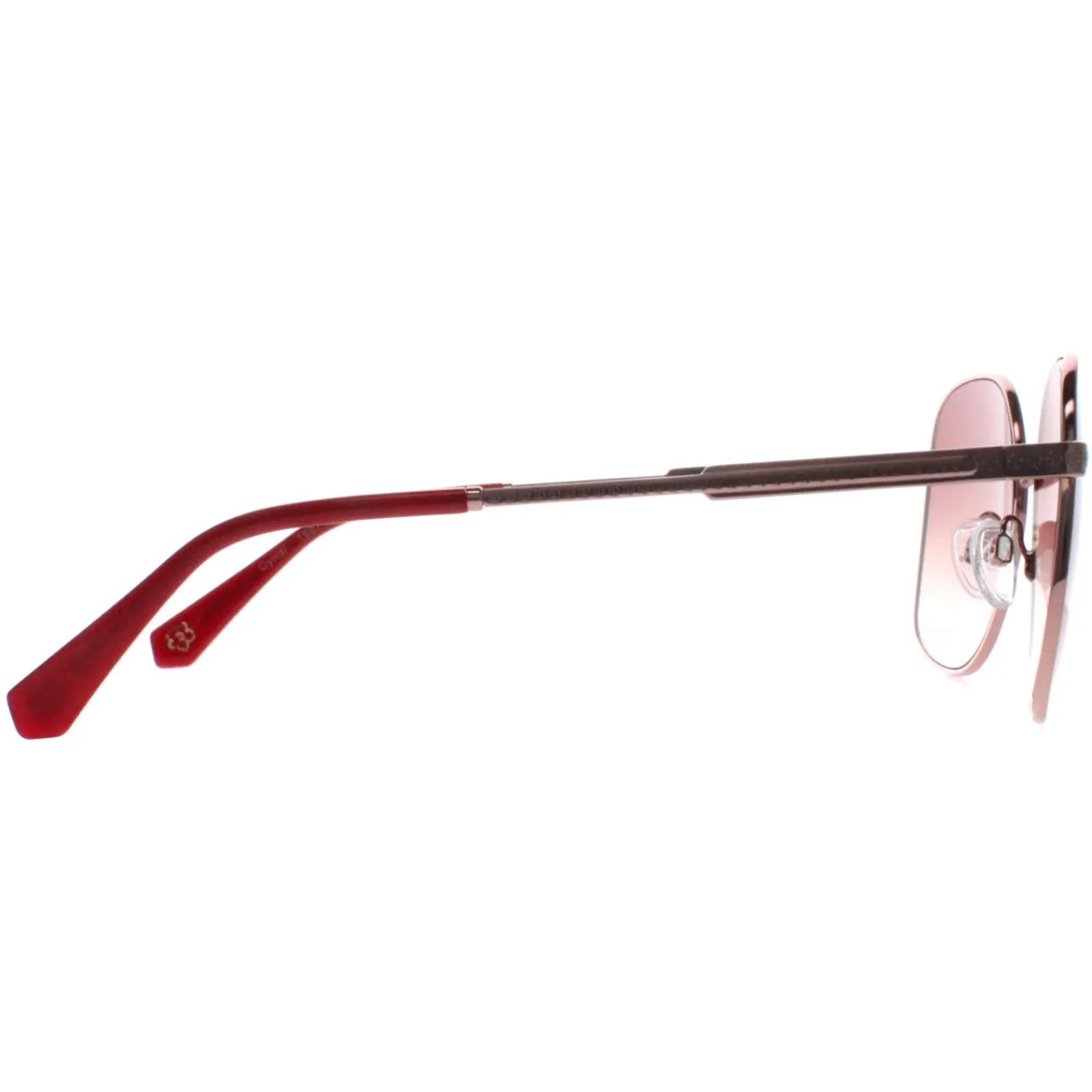 Ted Baker Square|Ted Baker^Sunglasses TB1687 Cyndi 466 Shiny Rose Gold Pink Gradient