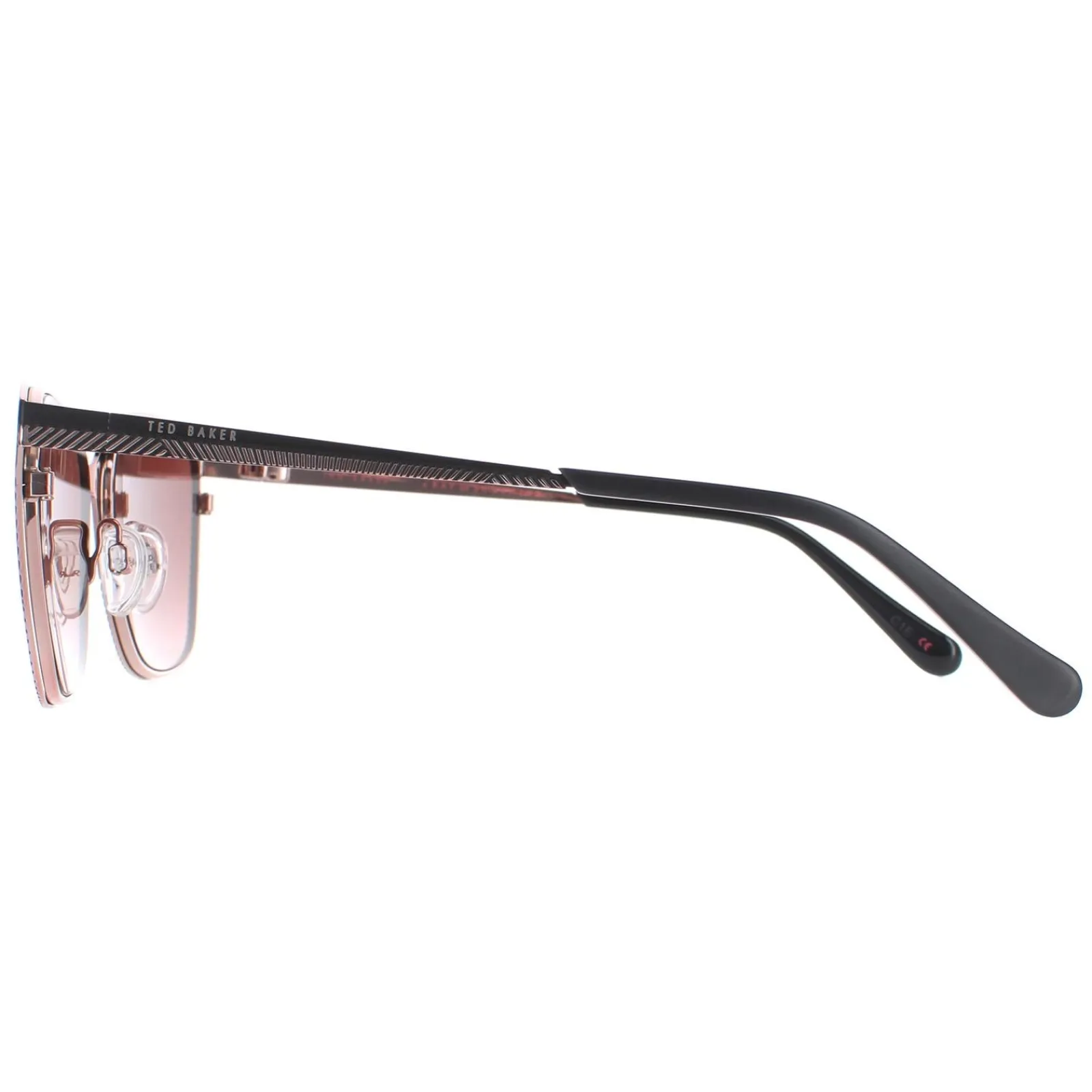Ted Baker Square|Ted Baker^Sunglasses TB1563 Cerise 004 Black Brown Gradient