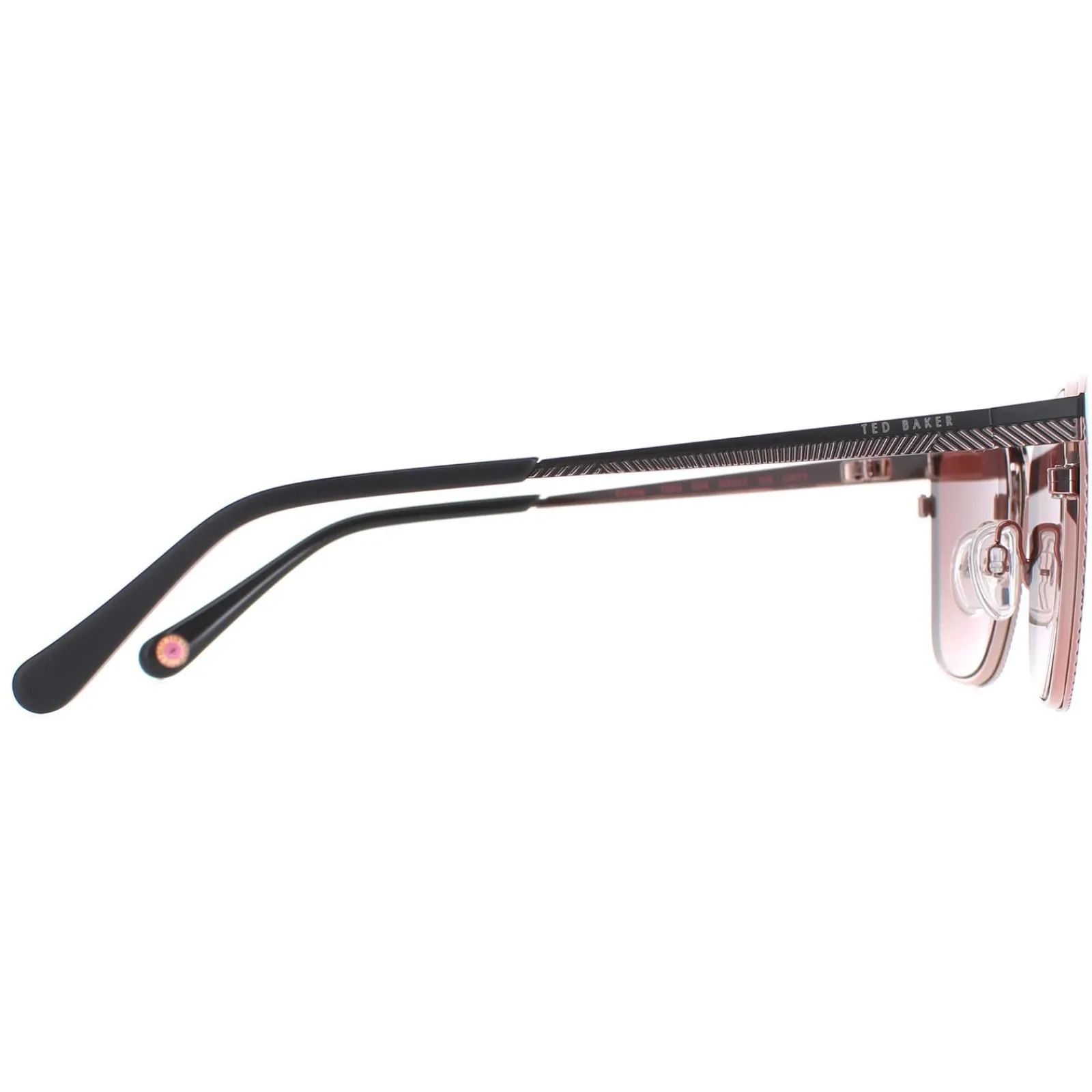 Ted Baker Square|Ted Baker^Sunglasses TB1563 Cerise 004 Black Brown Gradient