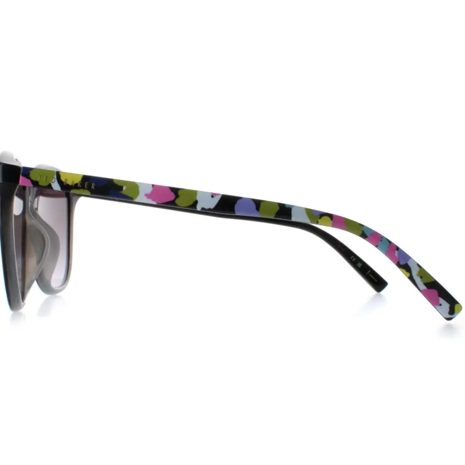 Ted Baker Ted Baker^Sunglasses TB1646 Delfi 001 Gloss Black Grey Gradient