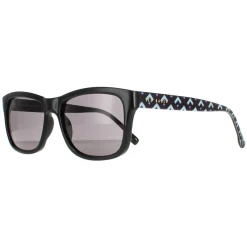 Ted Baker Rectangle^Sunglasses TB1455 Dane 011 Polished Black Patterned Grey