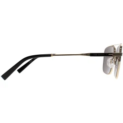Ted Baker Rectangle^Sunglasses TB1720 Elijah 001 Matte Black Gold Grey