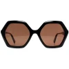 Ted Baker Butterfly|Ted Baker^Sunglasses TB1736 Evie 001 Black Brown