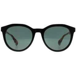 Ted Baker Ted Baker|Round^Sunglasses TB1721 Finley 001 Black and Tortoise Green