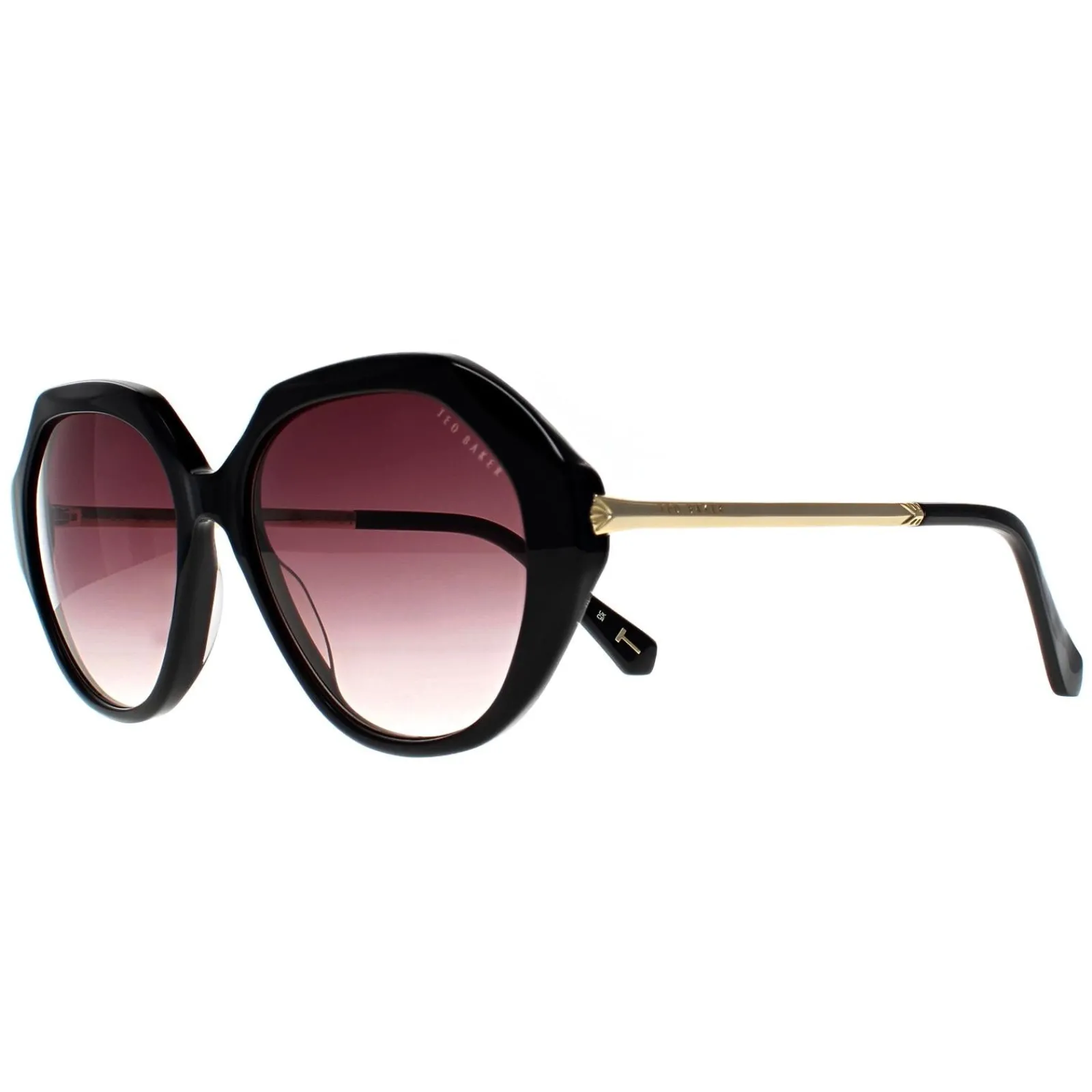 Ted Baker Square|Ted Baker^Sunglasses TB1731 Georgi 001 Black Brown Gradient