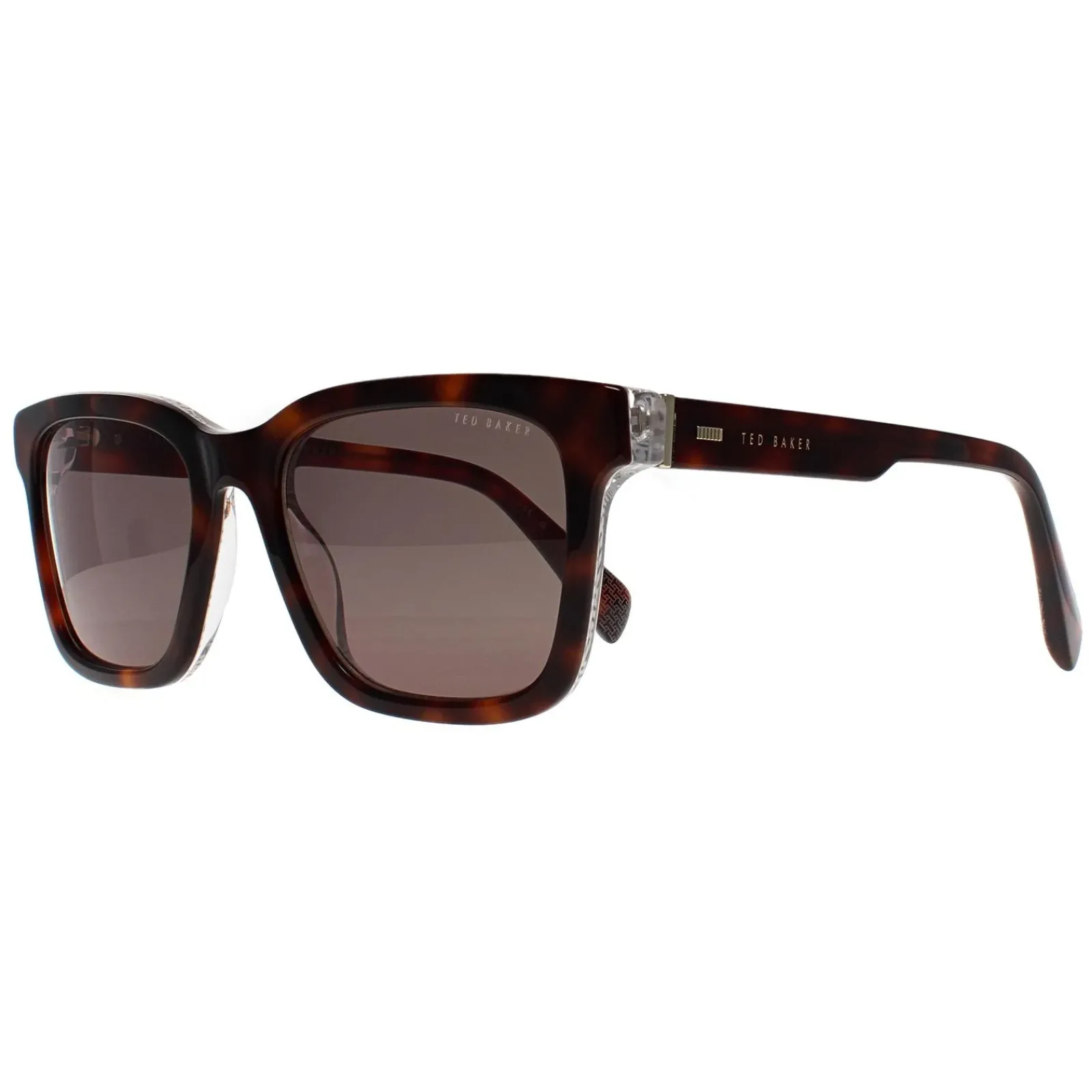 Ted Baker Rectangle^Sunglasses TB1722 Garret 101 Tortoise on Clear Green