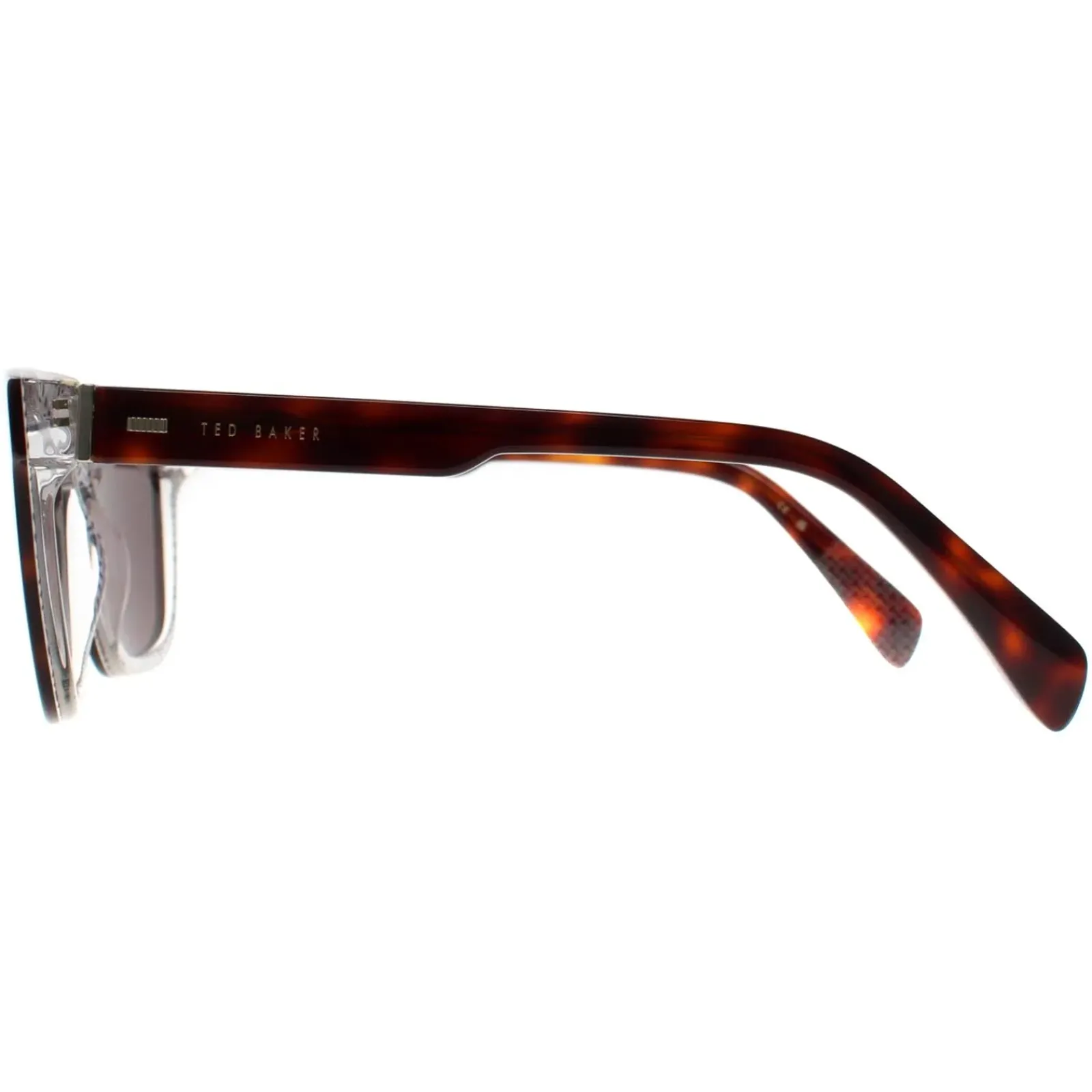 Ted Baker Rectangle^Sunglasses TB1722 Garret 101 Tortoise on Clear Green