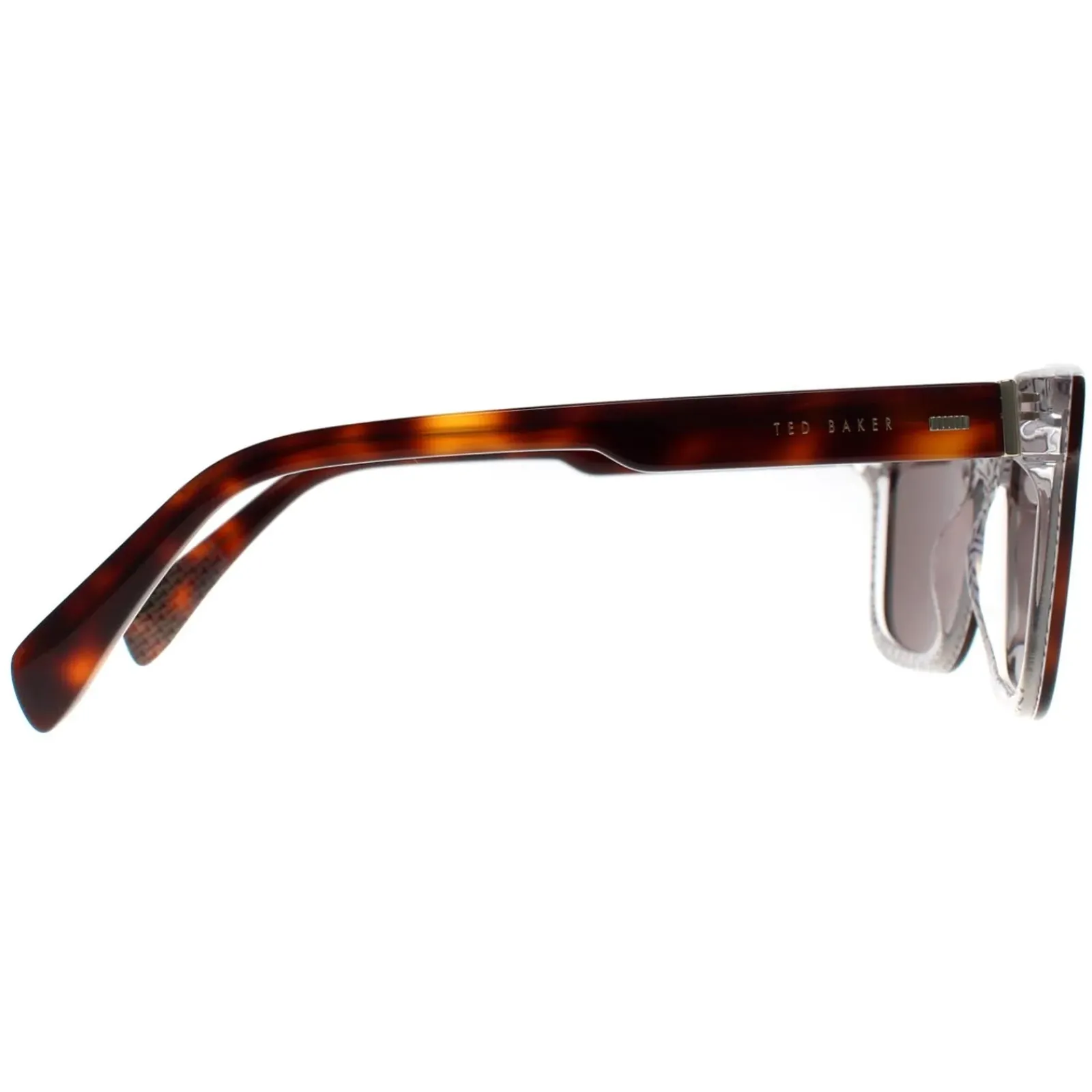 Ted Baker Rectangle^Sunglasses TB1722 Garret 101 Tortoise on Clear Green