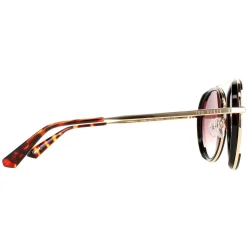 Ted Baker Aviator|Ted Baker^Sunglasses TB1638 Gaia 001 Black Gold Brown Gradient