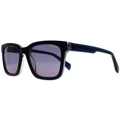 Ted Baker Rectangle^Sunglasses TB1722 Garret 691 Black on Clear Green