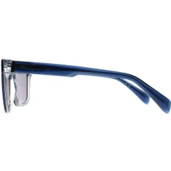 Ted Baker Rectangle^Sunglasses TB1722 Garret 691 Black on Clear Green