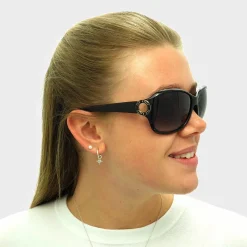 Ted Baker Butterfly|Ted Baker^Sunglasses TB1207 Halle 001 Black Light Blue