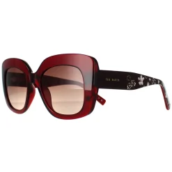 Ted Baker Cat-Eye|Ted Baker^Sunglasses TB1675 Hattie 220 Crystal Dark Red Brown Red Grad
