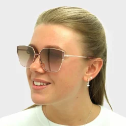 Ted Baker Square|Ted Baker^Sunglasses TB1618 Jazmin 403 Rose Gold Brown Gradient