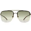 Ted Baker Aviator^Sunglasses TB1629 Kyran 122 Tortoise Gold Green Gradient