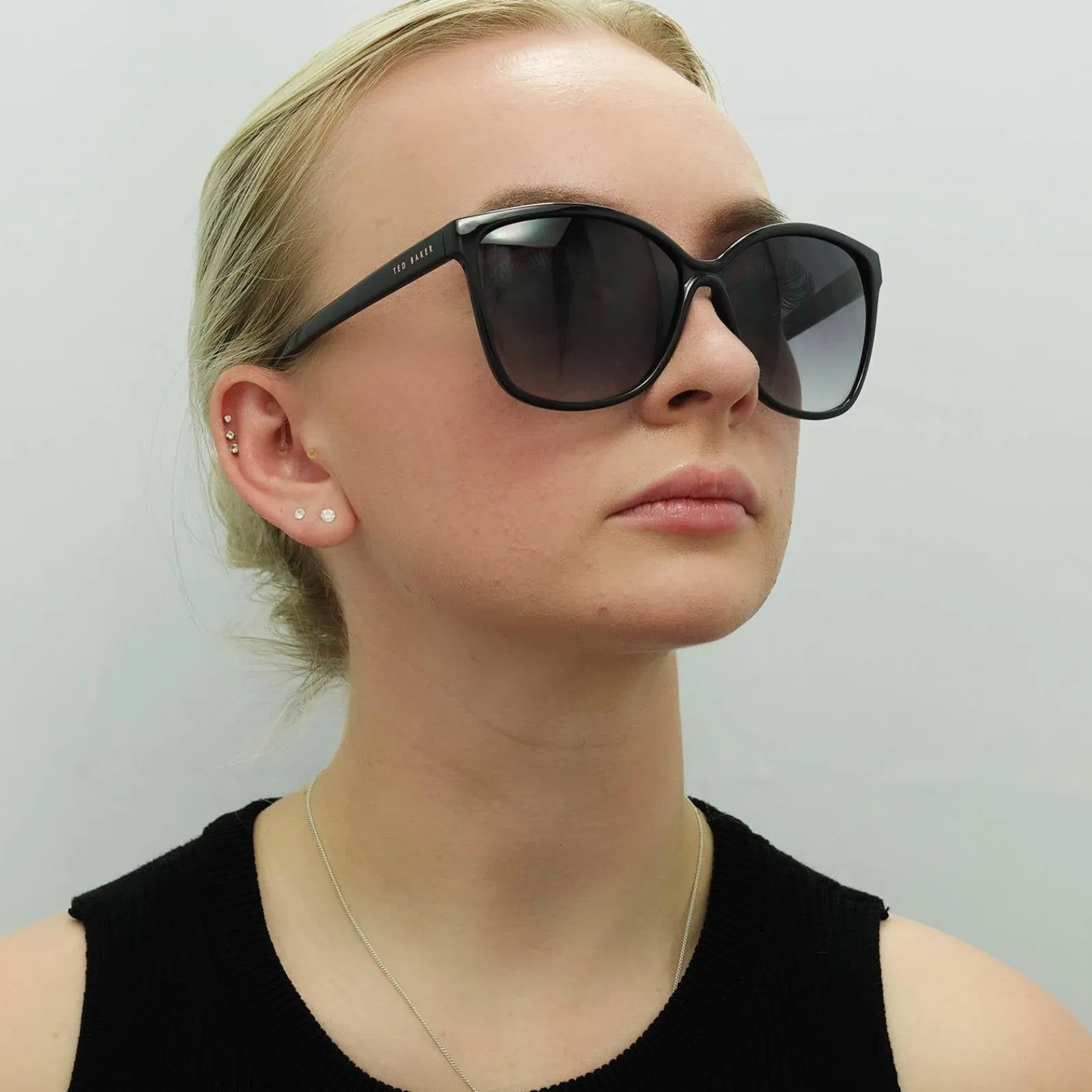 Ted Baker Square|Ted Baker^Sunglasses TB1400 Kiara 001 Black Grey Gradient