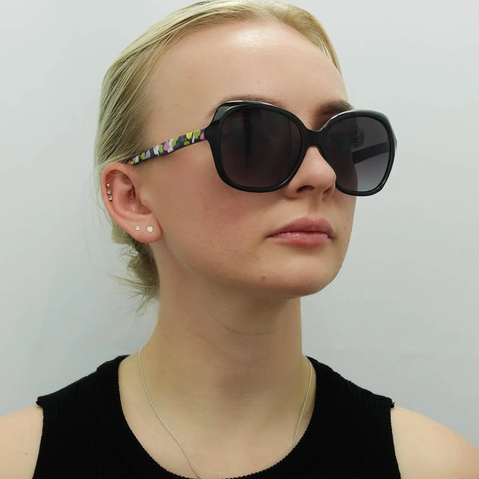 Ted Baker Butterfly|Ted Baker^Sunglasses TB1645 Kim 001 Black Grey Gradient