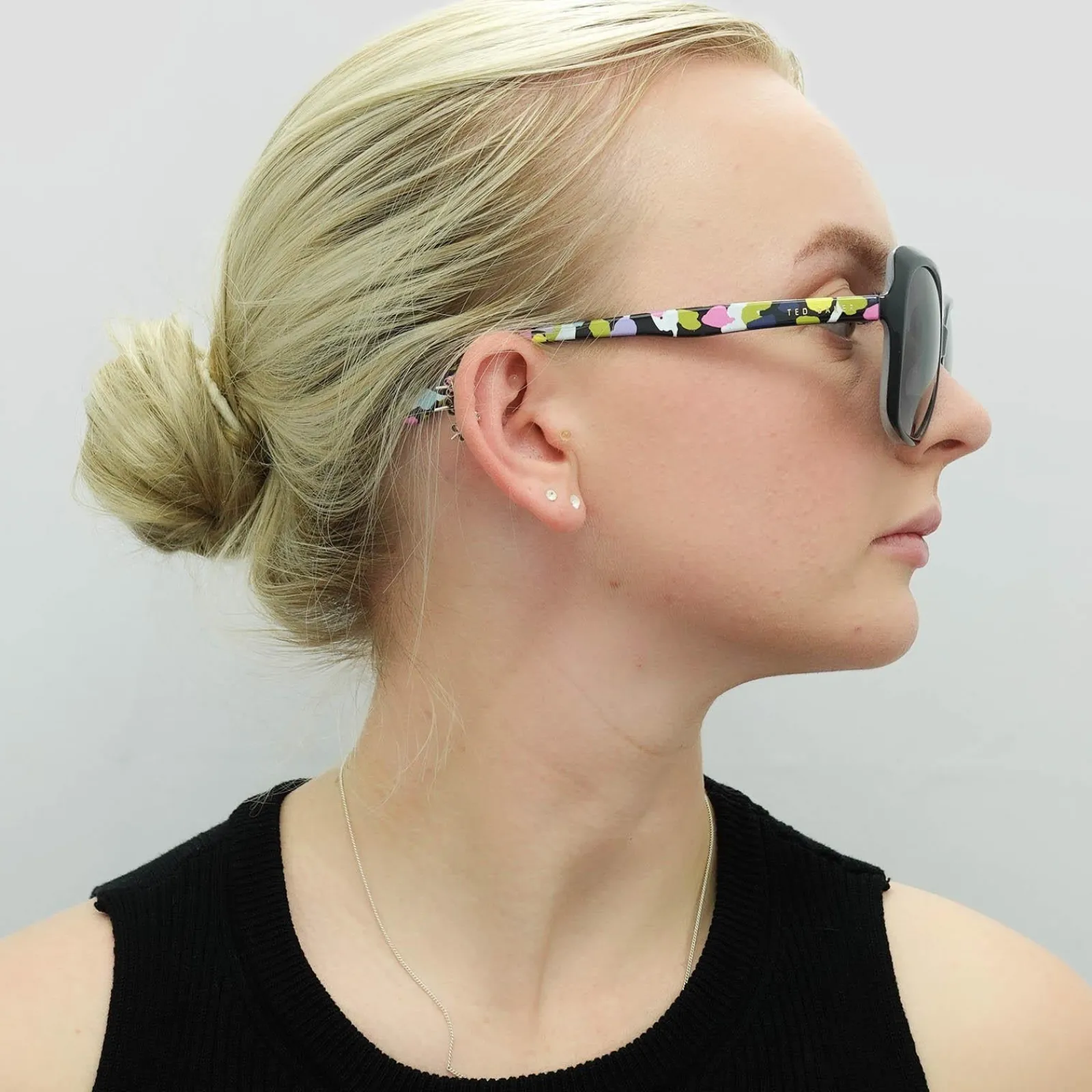 Ted Baker Butterfly|Ted Baker^Sunglasses TB1645 Kim 001 Black Grey Gradient