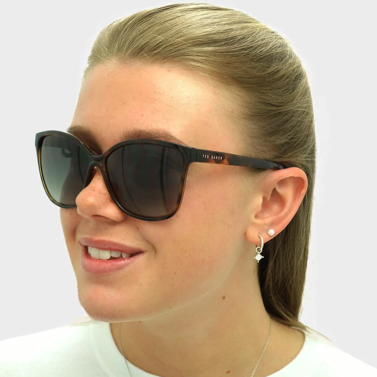 Ted Baker Square|Ted Baker^Sunglasses TB1400 Kiara 122 Tortoiseshell Brown Gradient