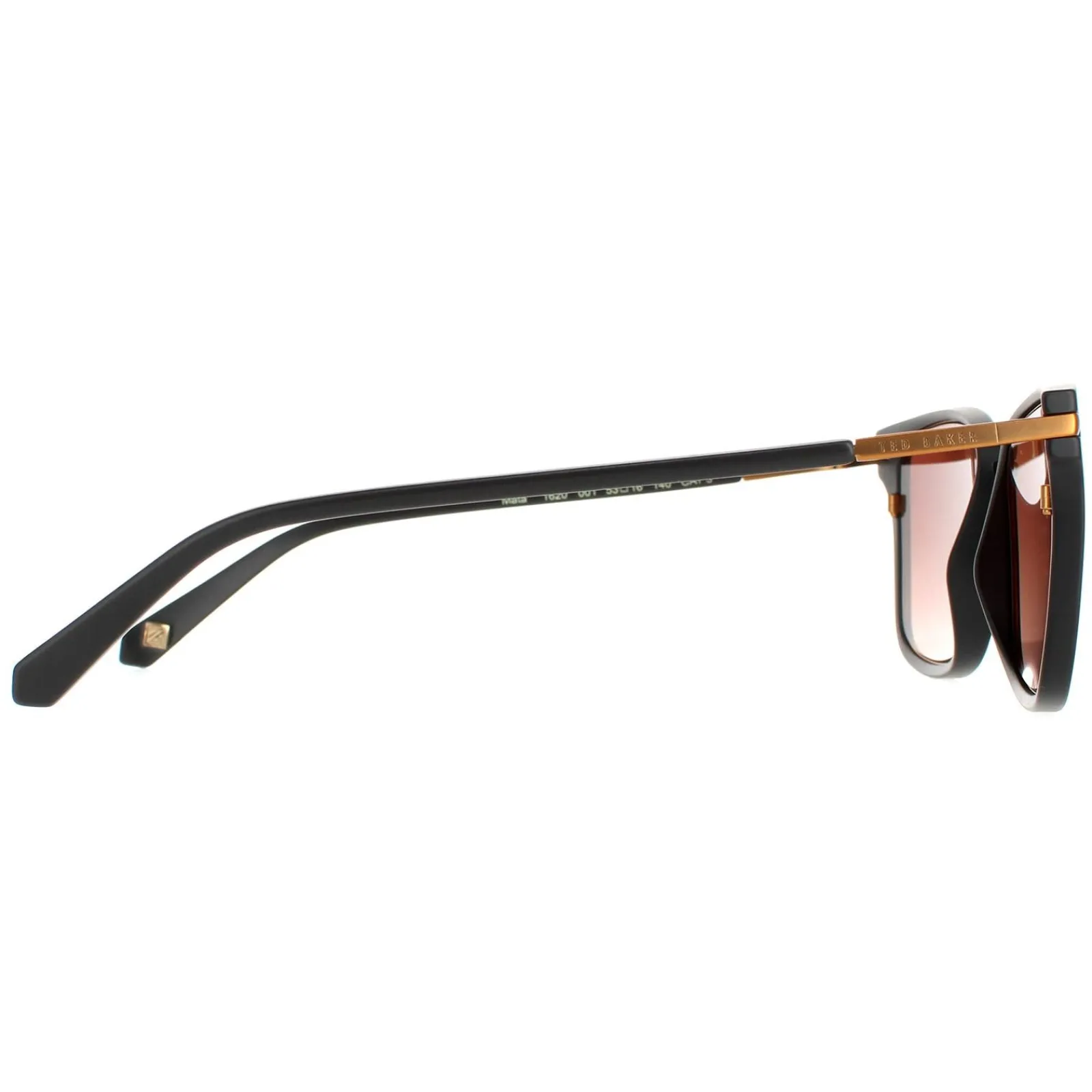 Ted Baker Square|Ted Baker^Sunglasses TB1620 Mata 001 Black Brown Gradient