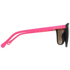 Ted Baker Square|Ted Baker^Sunglasses TB1443 Perry 001 Black and Pink Brown Grey