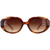 Ted Baker Oval|Ted Baker^Sunglasses TB1689 Penny 104 Brown Horn Brown Gradient