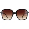 Ted Baker Square|Ted Baker^Sunglasses TB1688 Romey 001 Black Brown Gradient