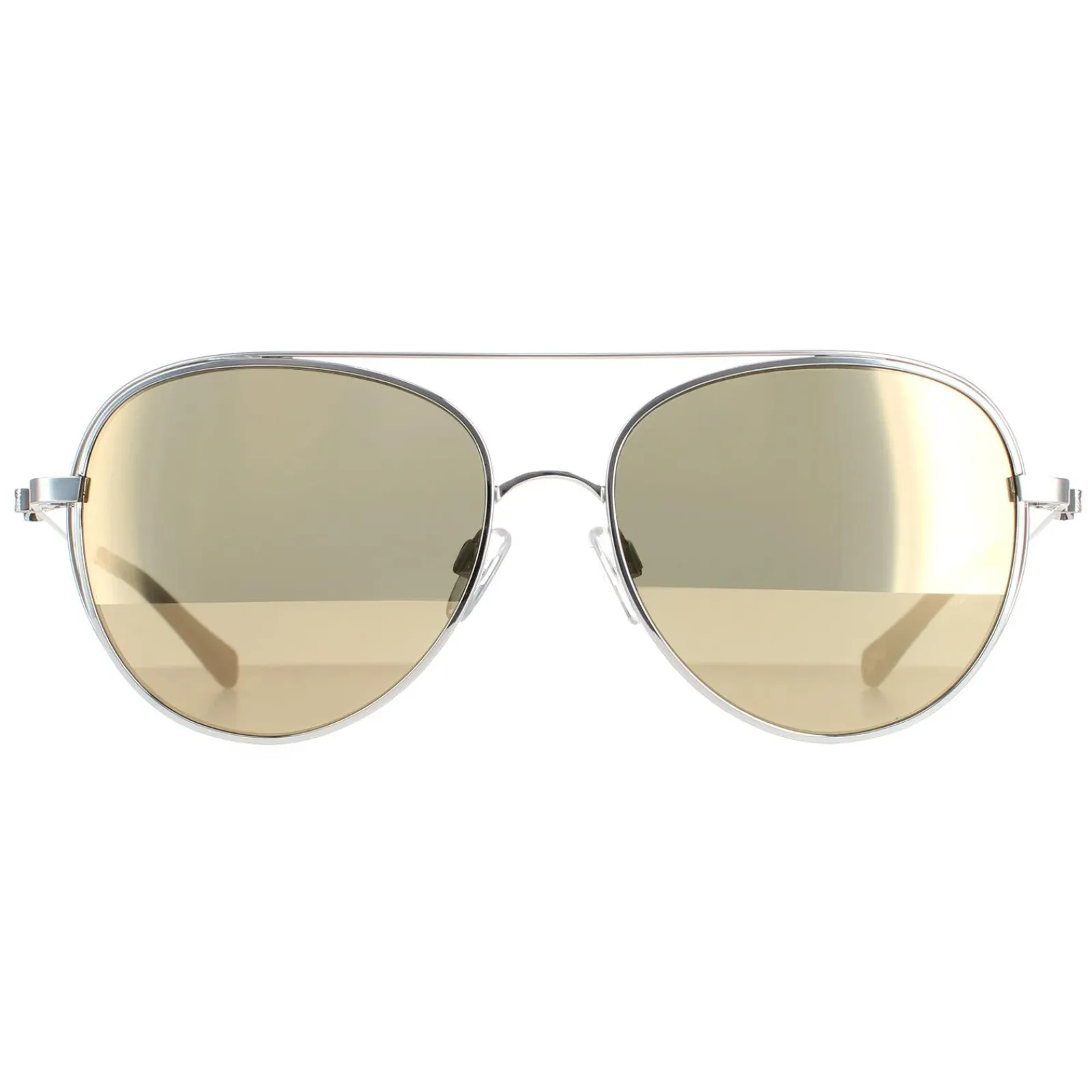 Ted Baker Aviator|Ted Baker^Sunglasses TB1575 Runa 800 Silver Gold Brown