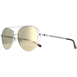 Ted Baker Aviator|Ted Baker^Sunglasses TB1575 Runa 800 Silver Gold Brown