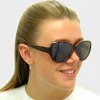Ted Baker Oval|Ted Baker^Sunglasses TB1394 Shay 132 Havana Brown Flower Print Brown