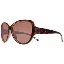 Ted Baker Oval|Ted Baker^Sunglasses TB1394 Shay 132 Havana Brown Flower Print Brown