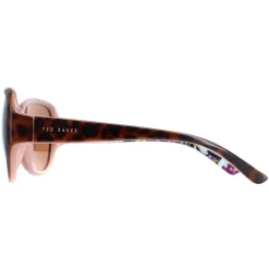 Ted Baker Oval|Ted Baker^Sunglasses TB1394 Shay 132 Havana Brown Flower Print Brown