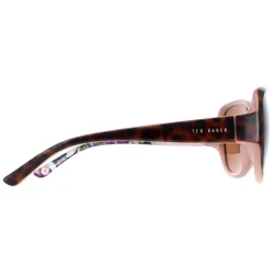Ted Baker Oval|Ted Baker^Sunglasses TB1394 Shay 132 Havana Brown Flower Print Brown