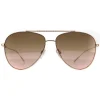 Ted Baker Aviator^Sunglasses TB1625 Sutton 401 Rose Gold Brown Gradient
