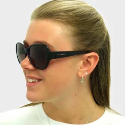 Ted Baker Oval|Ted Baker^Sunglasses TB1394 Shay 001 Black Purple Brown Gradient