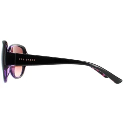Ted Baker Oval|Ted Baker^Sunglasses TB1394 Shay 001 Black Purple Brown Gradient