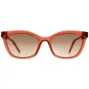 Ted Baker Cat-Eye|Ted Baker^Sunglasses TB1639 Tanner 220 Transparent Candy Cane Red Brow
