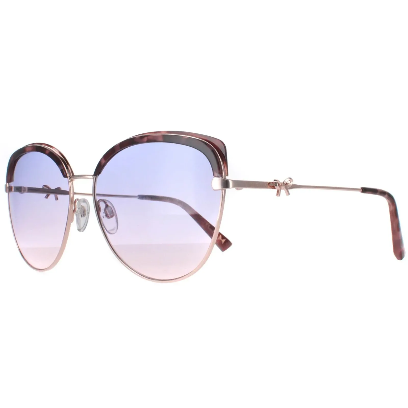 Ted Baker Cat-Eye|Ted Baker^Sunglasses TB1661 Tama 244 Rose Gold Tortoise Purple Pink Gr