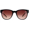 Ted Baker Round^Sunglasses TB1627 Ware 001 Black Brown Gradient