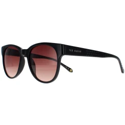 Ted Baker Round^Sunglasses TB1627 Ware 001 Black Brown Gradient