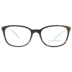 Tiffany Square|Tiffany^Glasses Frames TF2109HB 8134 Havana on Blue Women