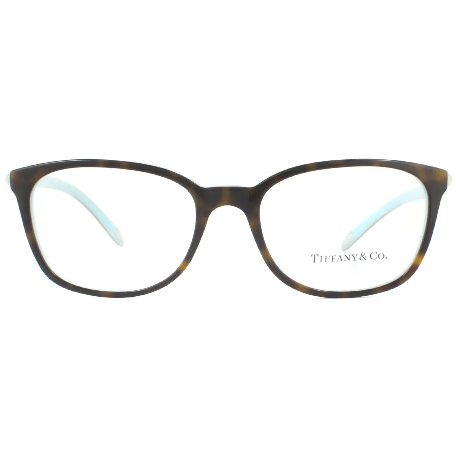 Tiffany Square|Tiffany^Glasses Frames TF2109HB 8134 Havana on Blue Women