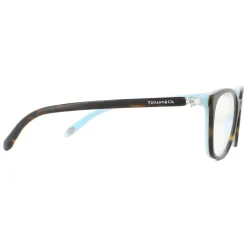 Tiffany Square|Tiffany^Glasses Frames TF2109HB 8134 Havana on Blue Women