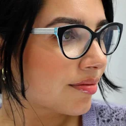 Tiffany Tiffany^Glasses Frames TF2180 8274 Black Crystal Blue 54mm
